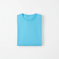 Sky Blue Combed Cotton T-Shirt