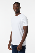 White Combed Cotton T-Shirt
