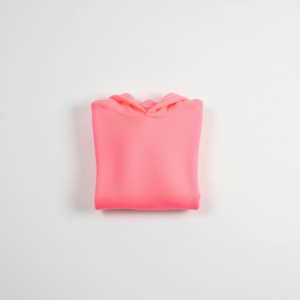Neon Pink Hooded Crop Top