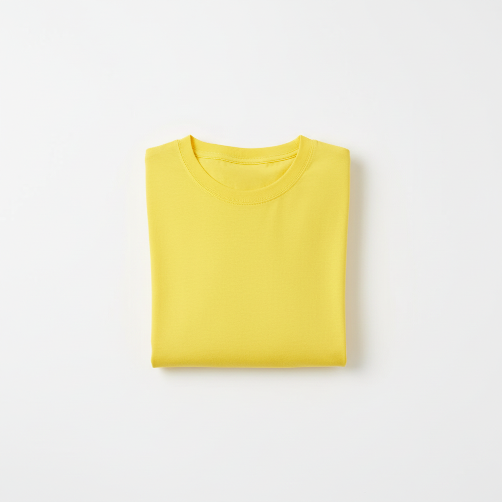 6 OZ Yellow Soft Cotton T-Shirt