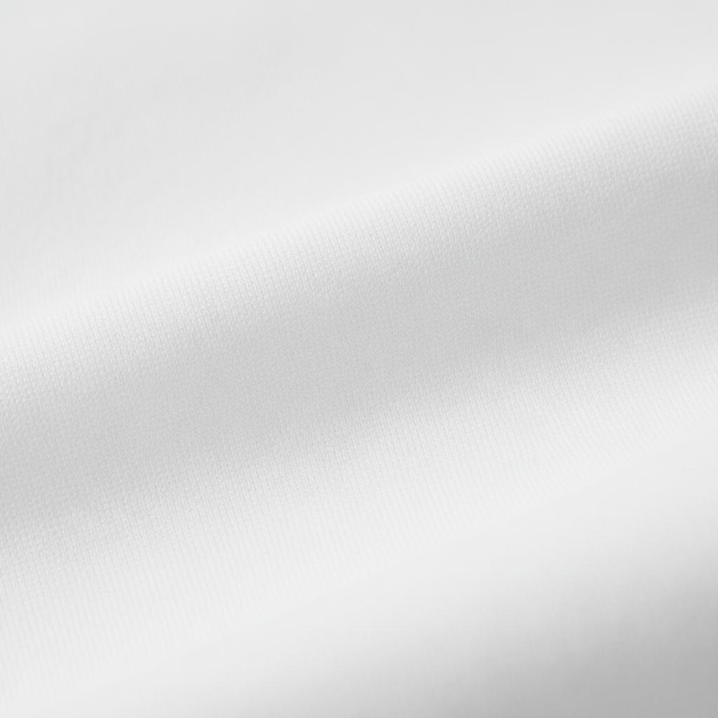 White Combed Cotton T-Shirt