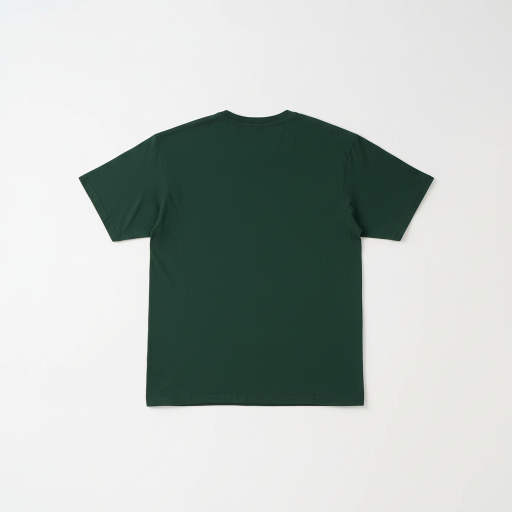 Dark Green Combed Cotton T-Shirt
