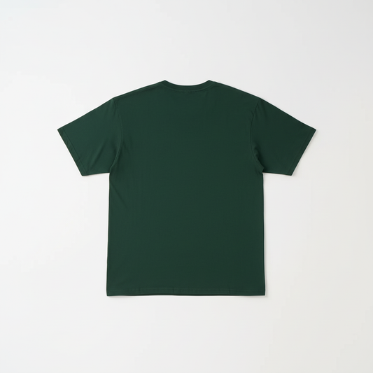 Dark Green Combed Cotton T-Shirt