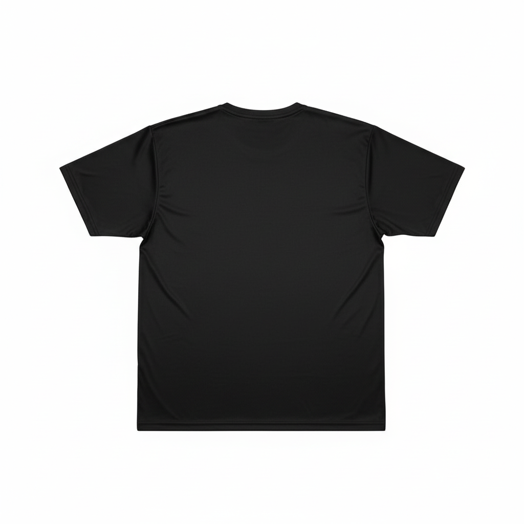 Black Polyester T-Shirt
