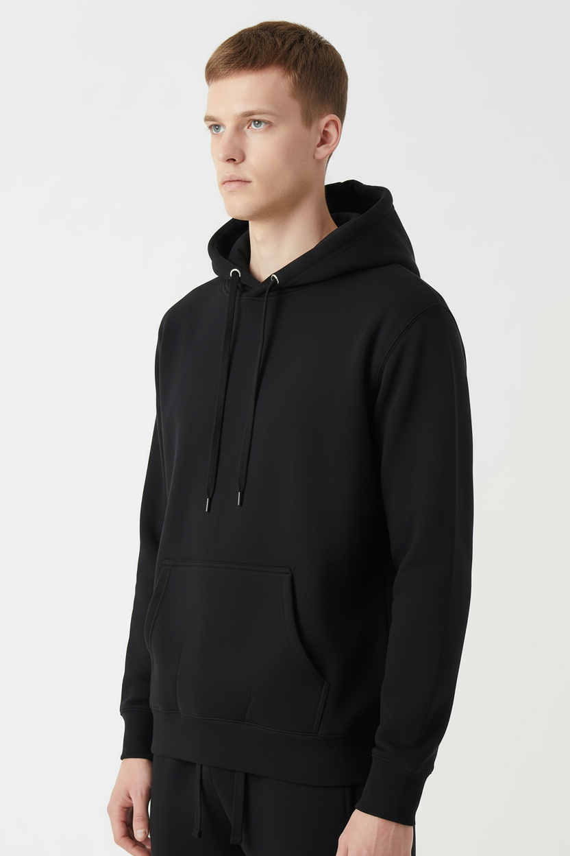 10 OZ Black Heavyweight Hoodie