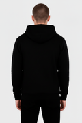 10 OZ Black Fleece Zip-Up Hoodie