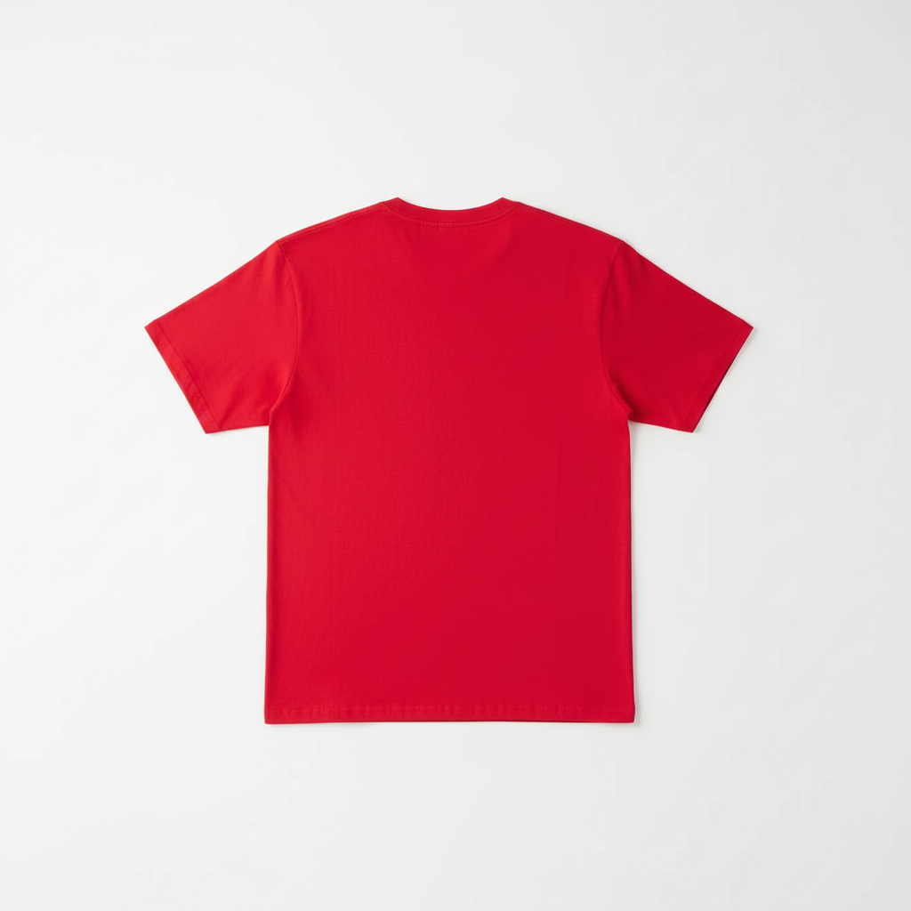 Red Combed Cotton T-Shirt