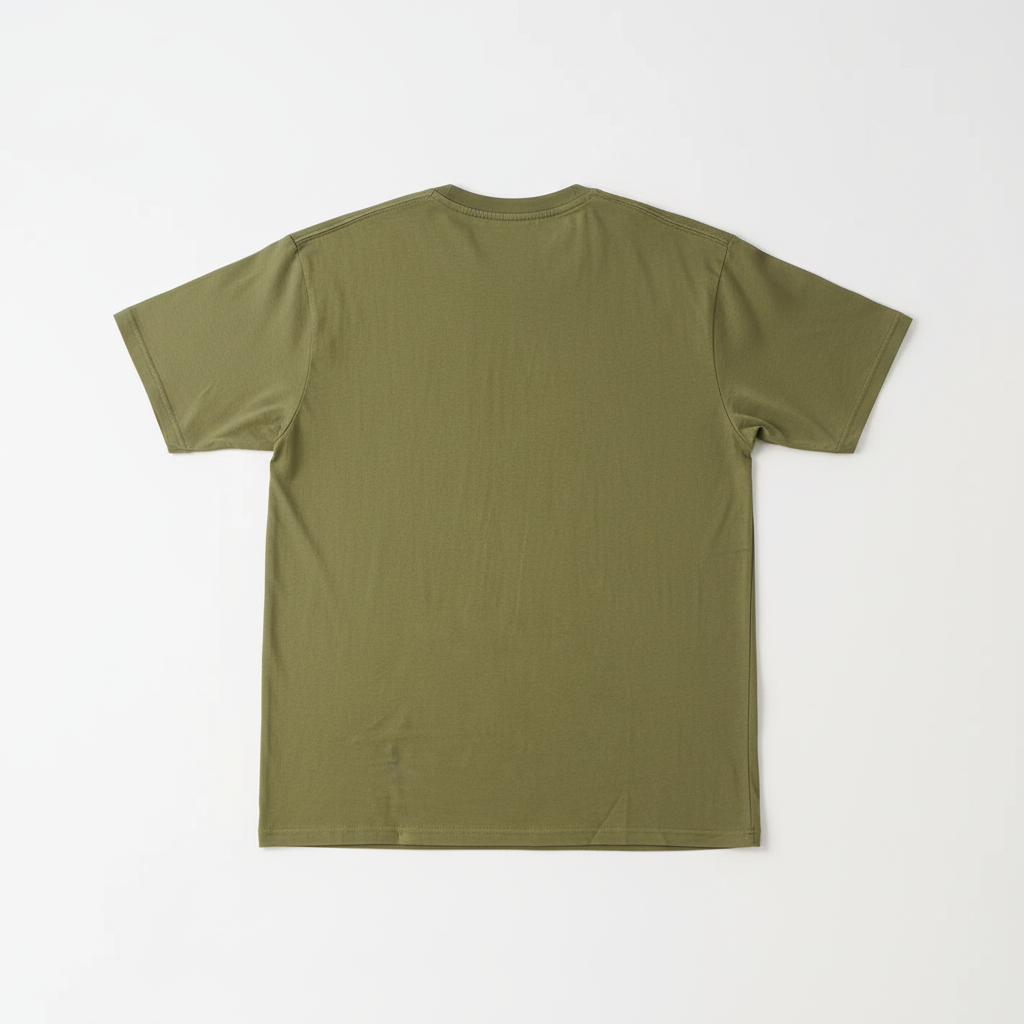 Olive Green Combed Cotton T-Shirt