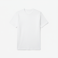 White Combed Cotton T-Shirt
