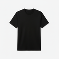 Black Combed Cotton T-Shirt