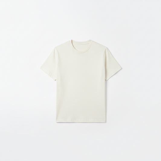 Off-White Combed Cotton T-Shirt