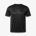 Black Polyester T-Shirt