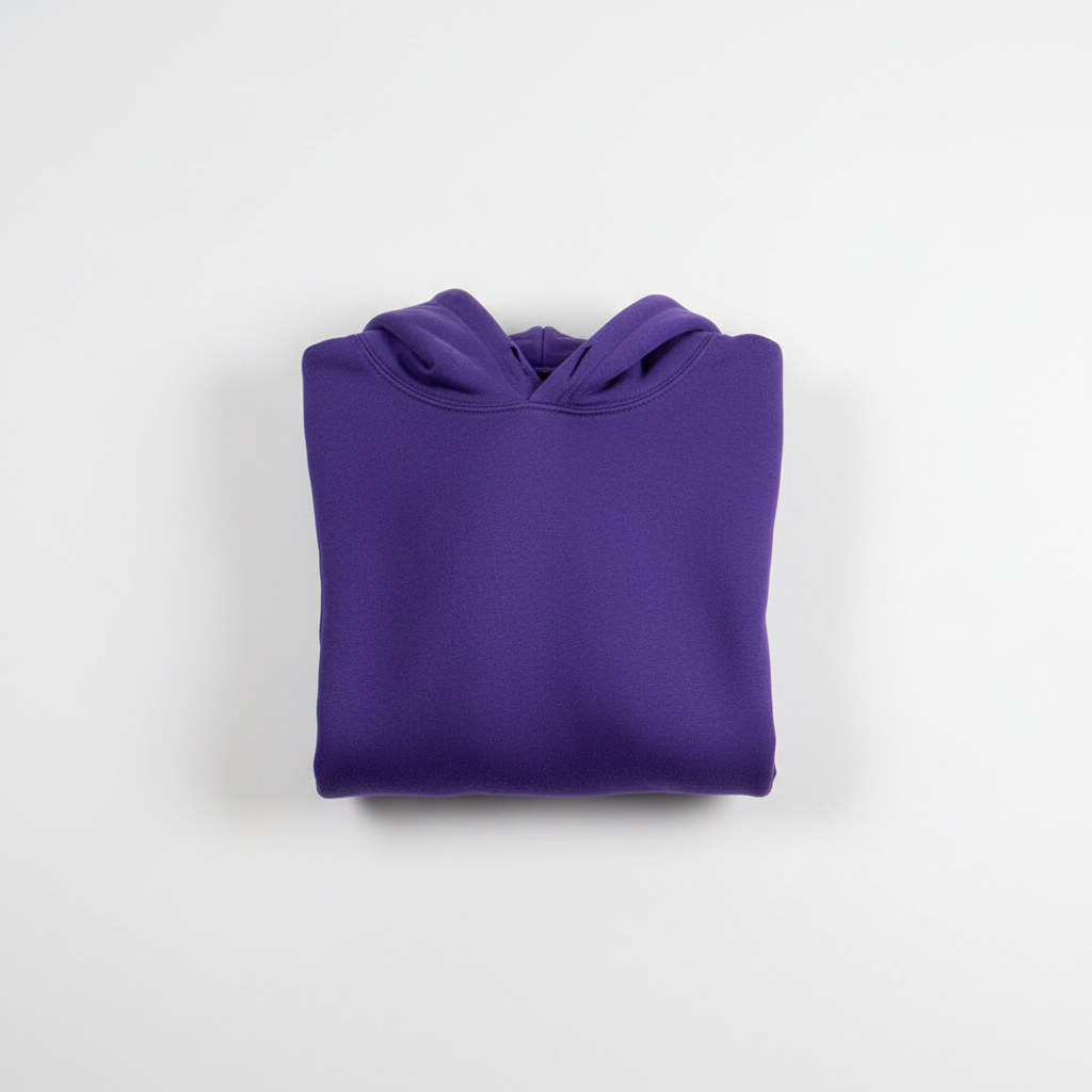 Purple Hooded Crop Top