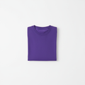 Purple Combed Cotton T-Shirt