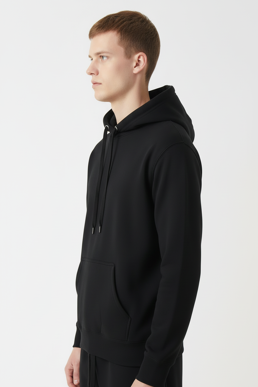 10 OZ Black Heavyweight Hoodie