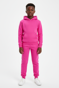 Kids 10 OZ Hot Pink Soft Fleece Sweatsuit