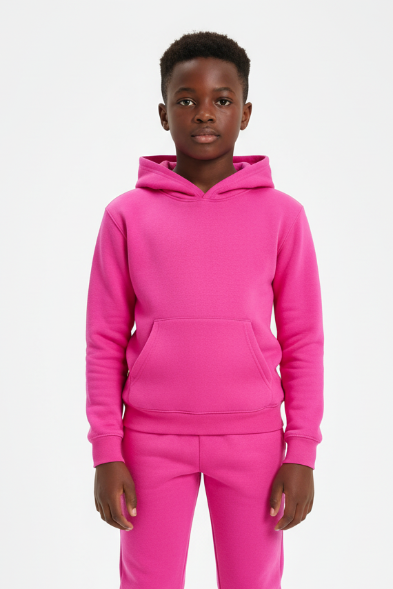 Hot Pink Heavy Blend Kids SweatShirt