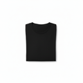 Black Combed Cotton T-Shirt