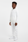 Kids 10 OZ White Soft Fleece Sweatsuit