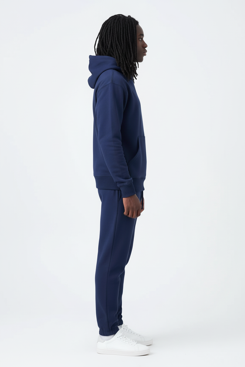 14 OZ Navy Heavyweight Fleece Sweatsuit
