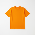Orange Combed Cotton T-Shirt