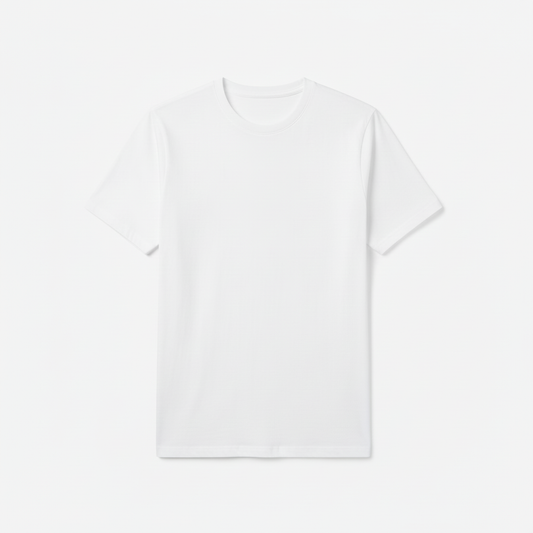 White Polyester T-Shirt