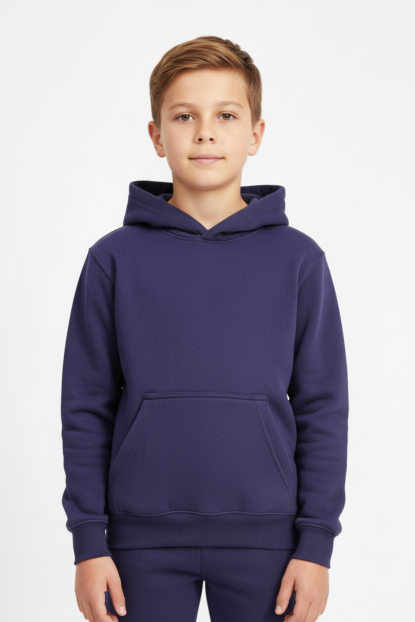 Kids 10 OZ Navy Blue Soft Fleece Sweatsuit