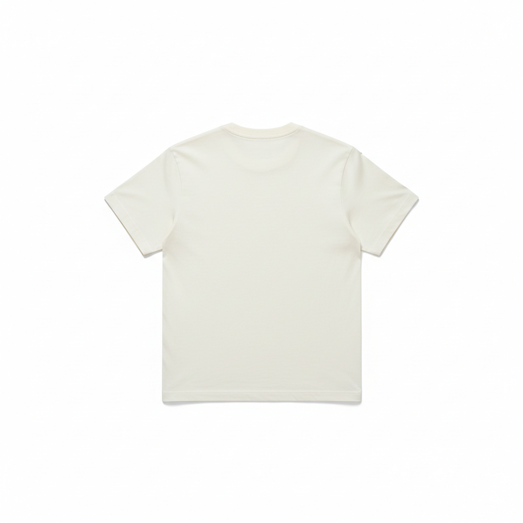 6 OZ Off-White Soft Cotton T-Shirt