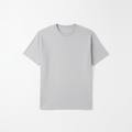 Gray Combed Cotton T-Shirt