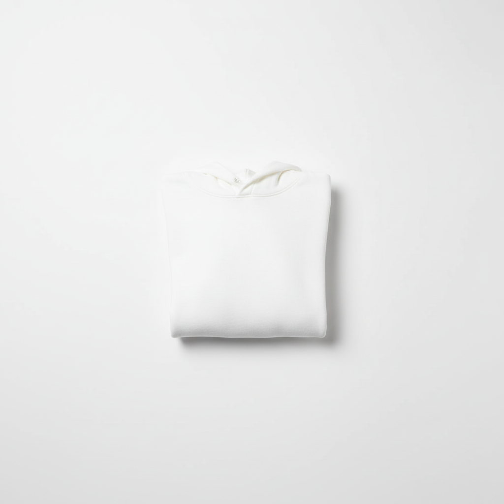 White Hooded Crop Top