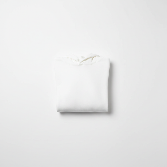 White Hooded Crop Top