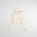 Off-White Hooded Crop Top