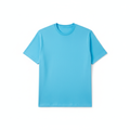 Sky Blue Combed Cotton T-Shirt