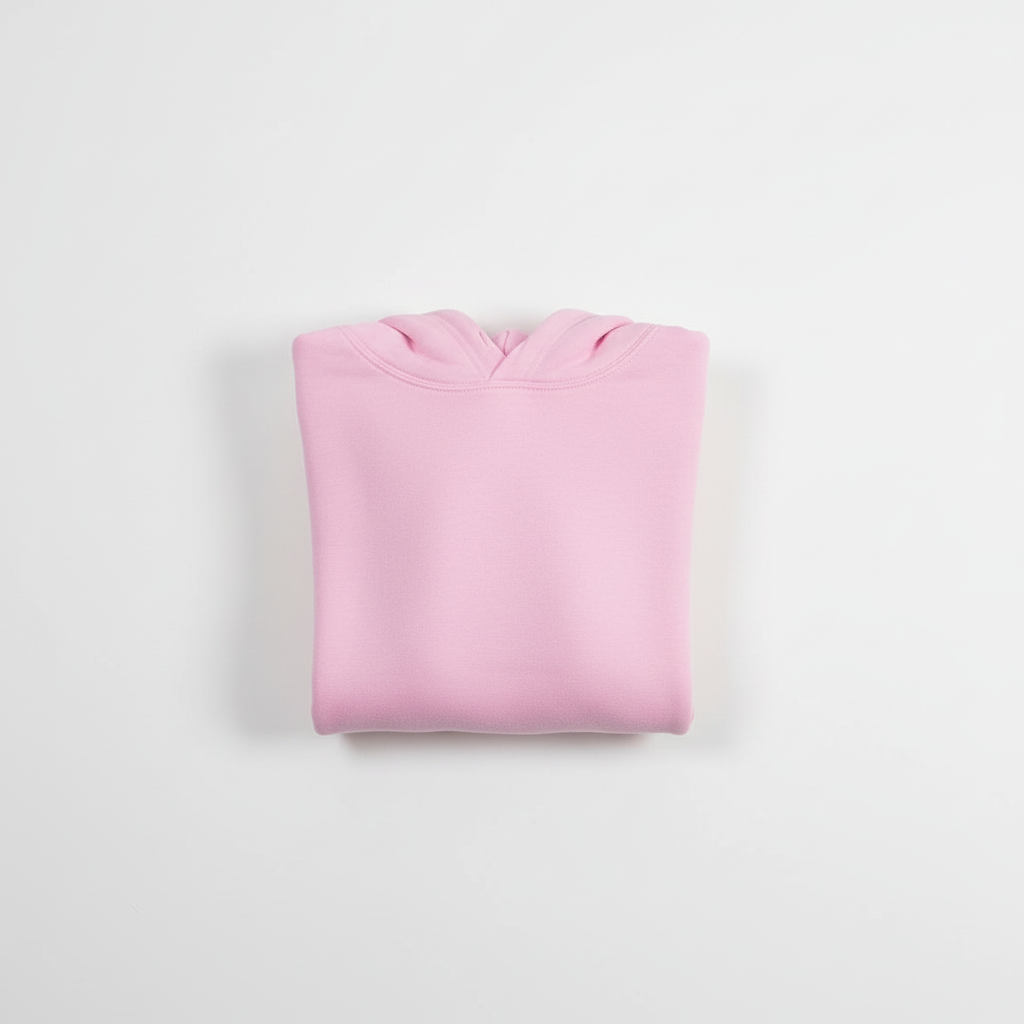 Pink Hooded Crop Top