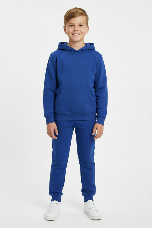 Kids 10 OZ Royal Blue Soft Fleece Sweatsuit