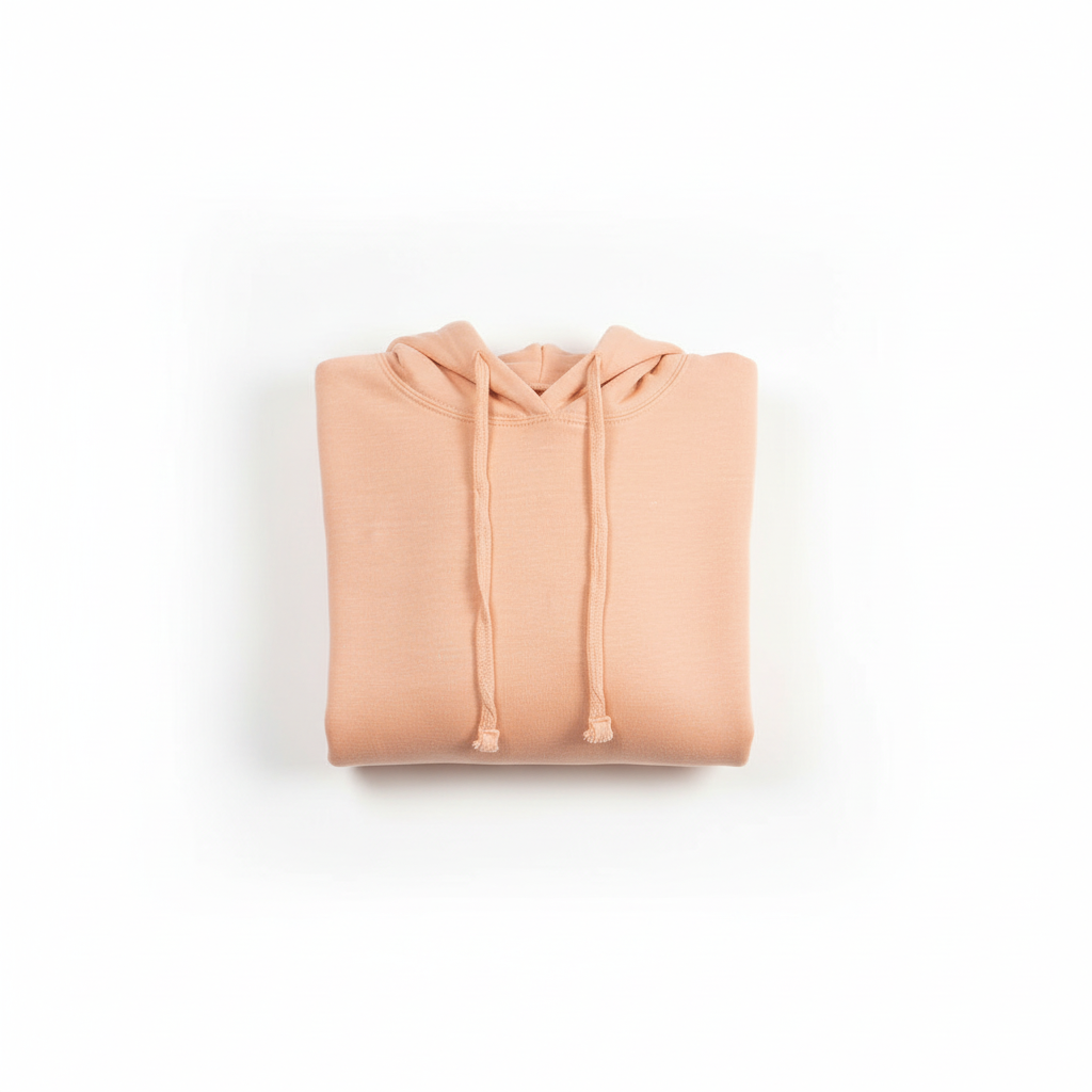 Peach Hooded Crop Top