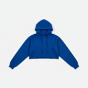 Royal Blue Hooded Crop Top