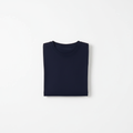 Navy Combed Cotton T-Shirt