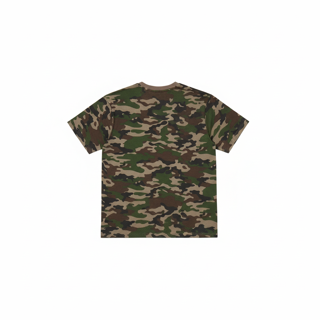 Camo Combed Cotton T-Shirt