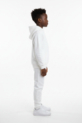 Kids 10 OZ White Soft Fleece Sweatsuit