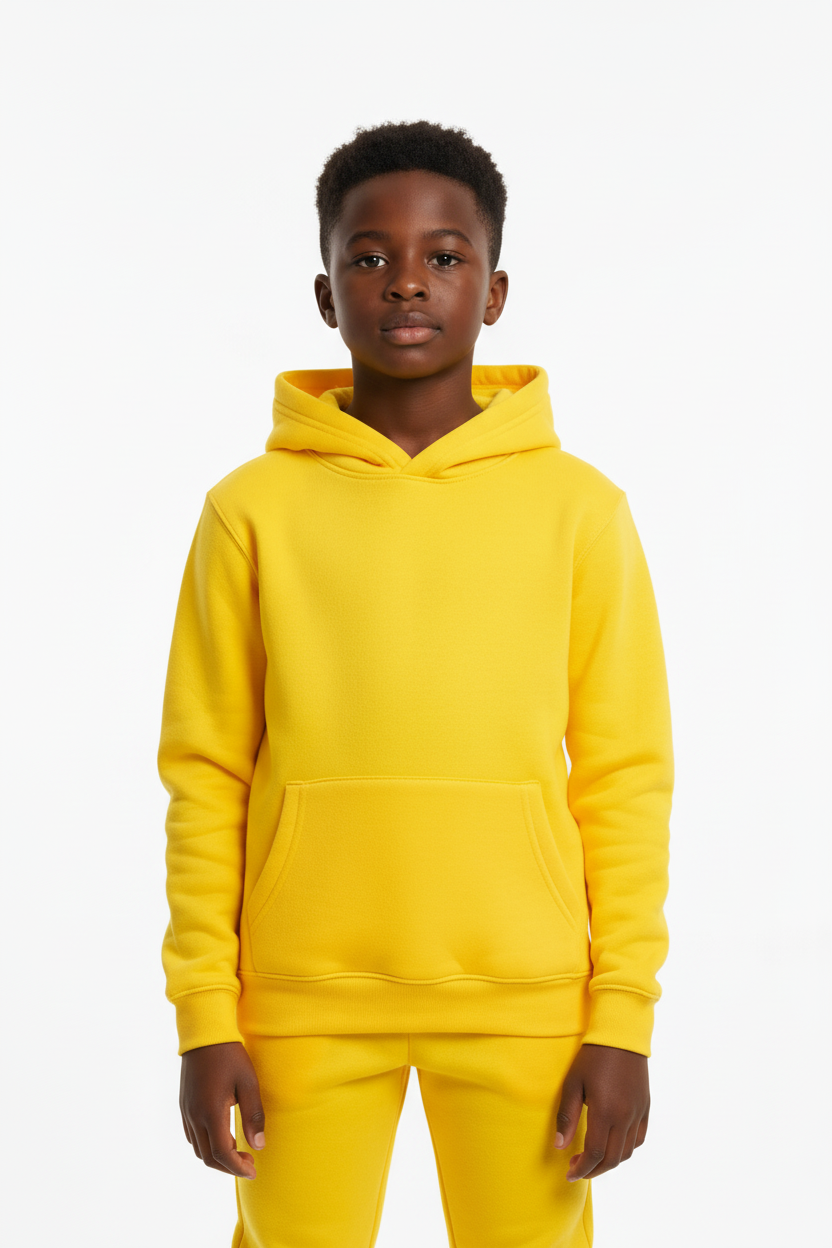 Yellow Heavy Blend Kids SweatShirt