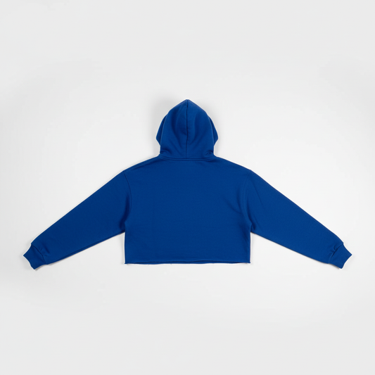 Royal Blue Hooded Crop Top
