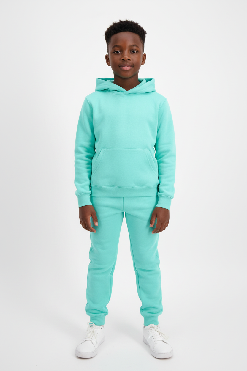 Kids 10 OZ Mint Soft Fleece Sweatsuit