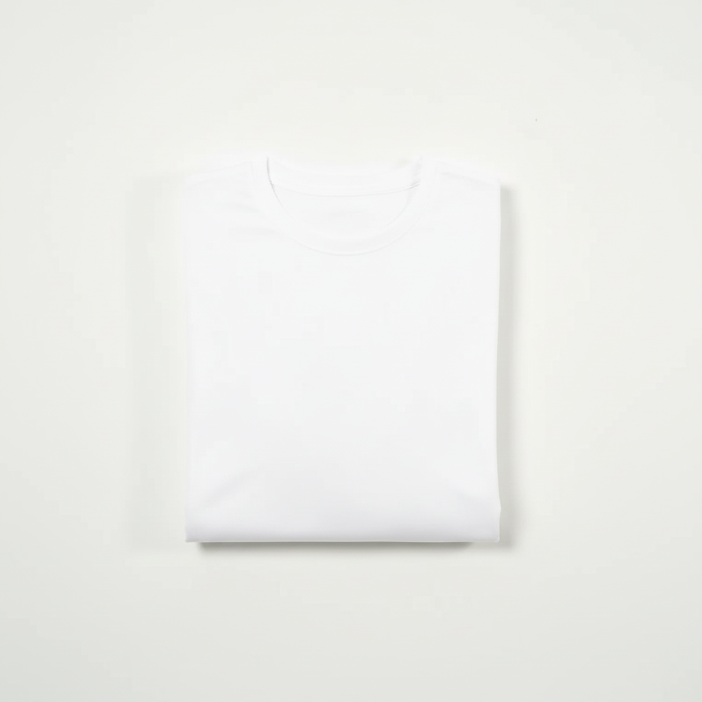 White Polyester T-Shirt