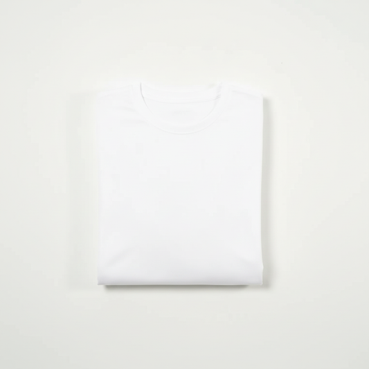 White Polyester T-Shirt
