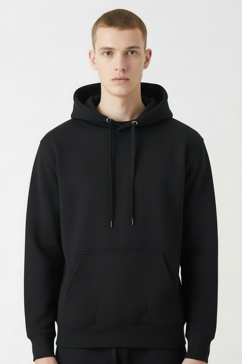 10 OZ Black Heavyweight Hoodie