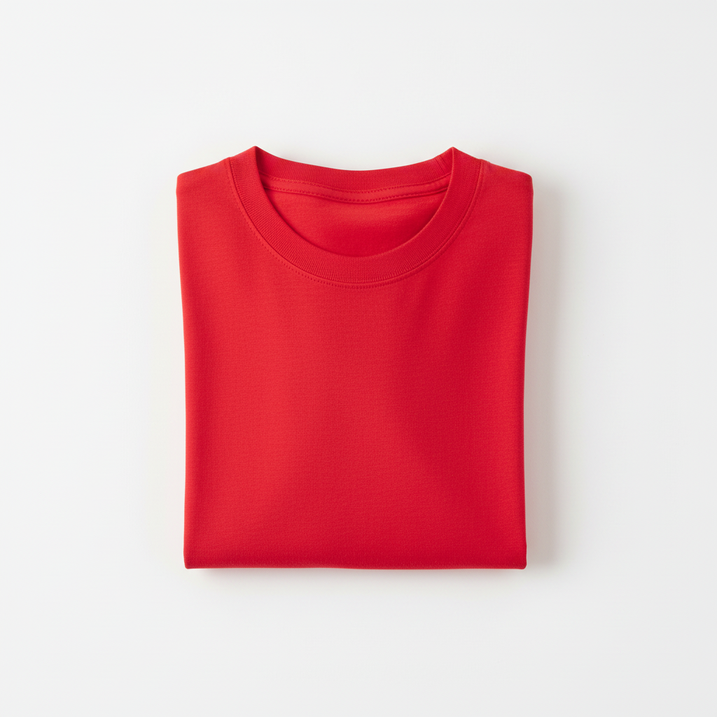 6 OZ Red Soft Cotton T-Shirt