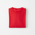Red Combed Cotton T-Shirt