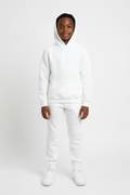 Kids 10 OZ White Soft Fleece Sweatsuit