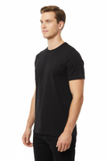 Black Combed Cotton T-Shirt